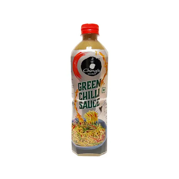 Chings Green Chilli Sauce 680g bottle on a clean white background