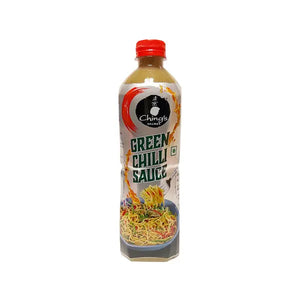 Chings Green Chilli Sauce 680g bottle on a clean white background
