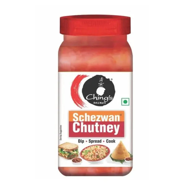 Chings Schezwan Chutney 1kg jar on a clean white background