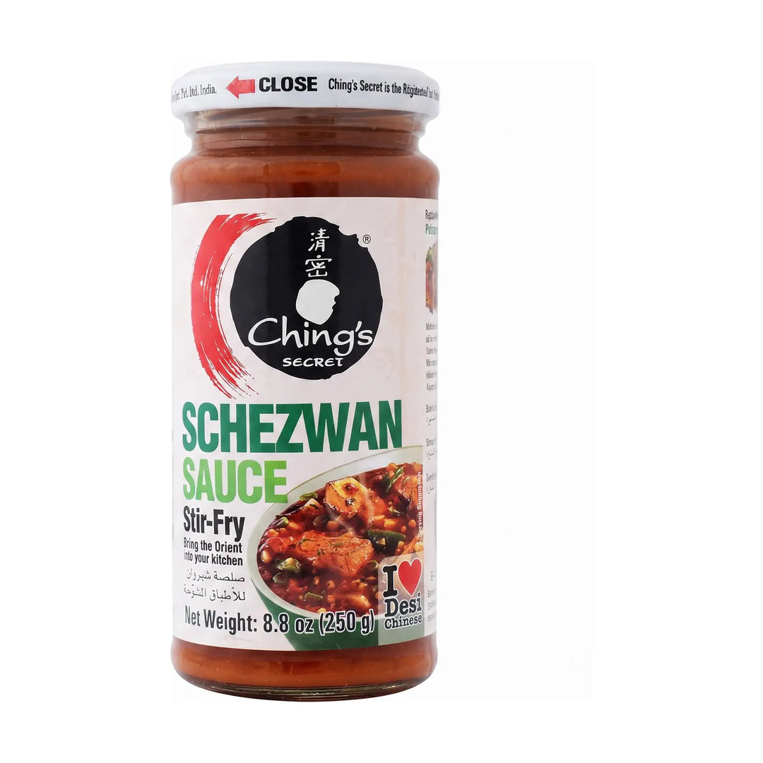 Chings Schezwan Sauce 250g pack shown front-facing on white background