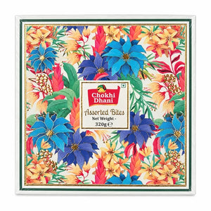 Chokhi Dhani Assorted Bites 320g floral gift box