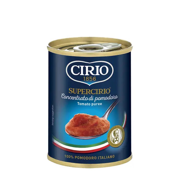 Cirio Tomato Puree 140g tin on a clean white background