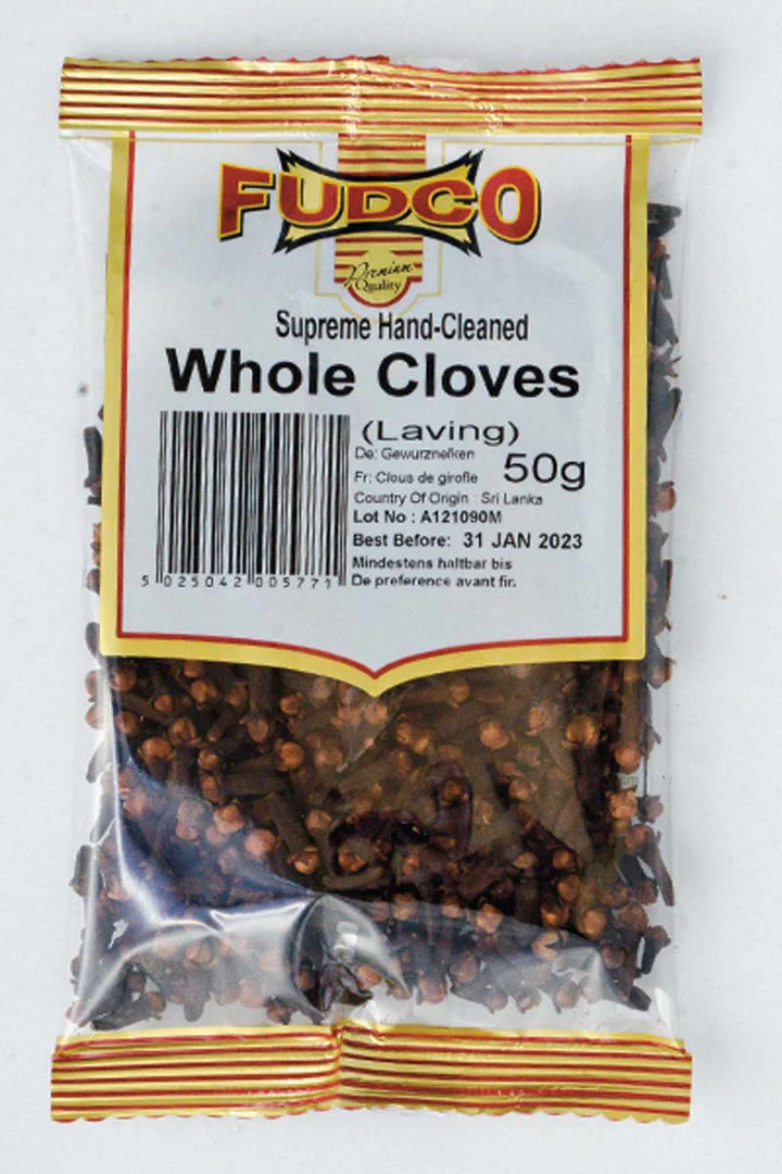 Shop Fudco Cloves Whole (Laung) - 50g at Grocerywala