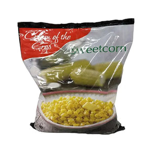 Cream of the Crop Sweetcorn frozen 907g bag on white