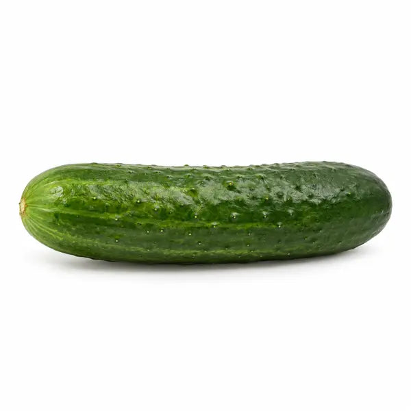 Fresh cucumber on a white background