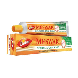 Dabur Meswak complete oral care toothpaste 100g pack on white
