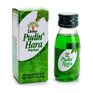 Dabur Pudin Hara Herbal 30ml bottle and carton