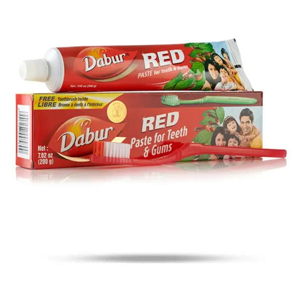 Dabur Red Toothpaste 200g pack with free toothbrush