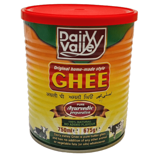 Dairy Valley ghee 750ml (675g) tin with red lid