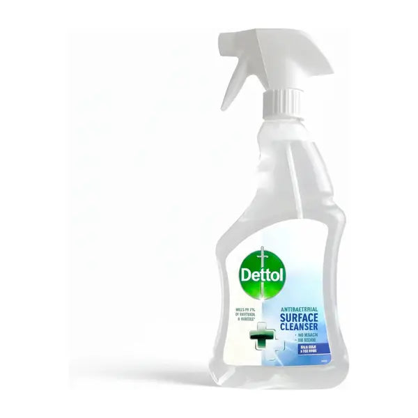 Dettol antibacterial surface cleanser spray bottle 500ml for household cleaning