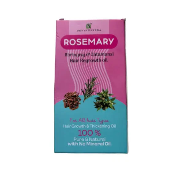Dev Ayurveda Rosemary Bhringraj Jatamansi Hair Oil 100ml box