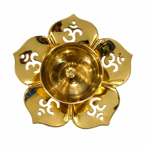 Diwali Brass Pooja Diya – 4 Inch