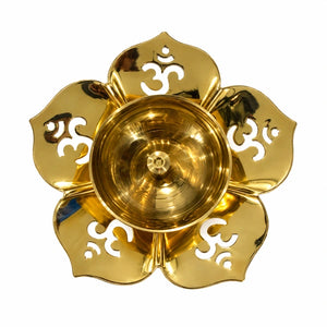 Diwali Brass Pooja Diya – 4 Inch