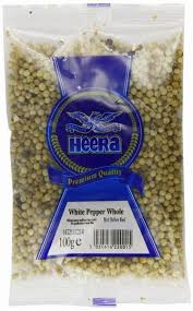 Shop Heera White Pepper Whole - 100g at Grocerywala