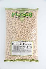 Shop Fudco Chick Peas Jumbo (Kabuli Chana) - 1.5kg at Grocerywala
