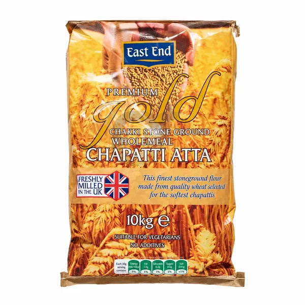East End Premium Gold Chakki Atta 10kg bag front on white background