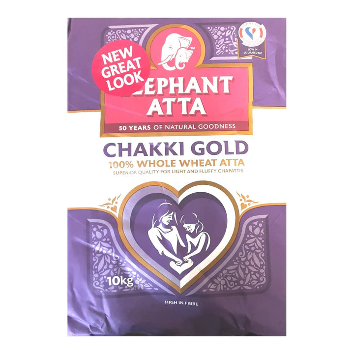Elephant Chakki Gold Atta 10kg, front of pack