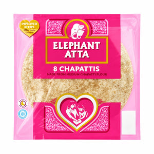 elephant chappati 8 pcs 360g pack on a white background