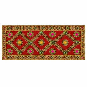 Embroidered Mata Ki Chunni Red, 15 × 6.5 Inch