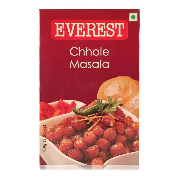Everest Chhole Masala spice blend for chickpea curry, 100g box