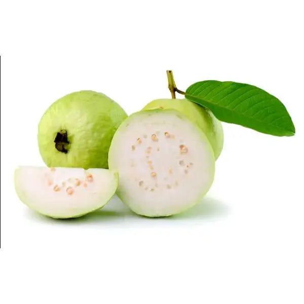 Fresh Indian guava fragrant green tropical fruit