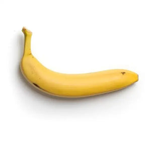 Fresh ripe yellow banana fruit on clean white background
