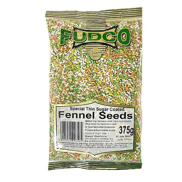 Fudco Fennel Seeds Sugar Coated Large - 375g