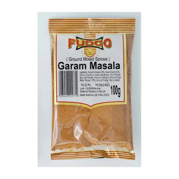 Fudco garam masala ground mixed spice pouch, 100g