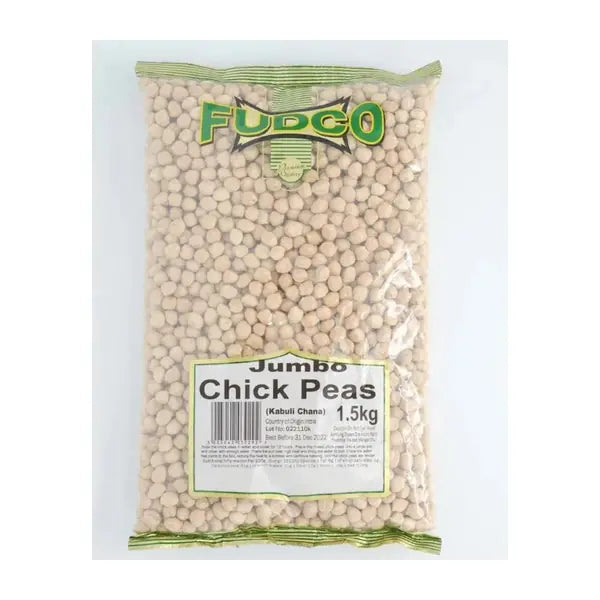 Fudco jumbo chick peas Kabuli Chana pouch, 1.5kg