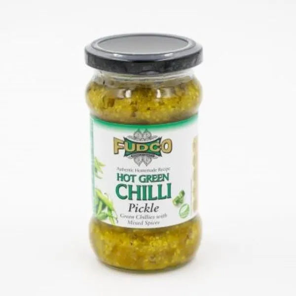 Fudco Pickle Green Chilli Hot - 283g