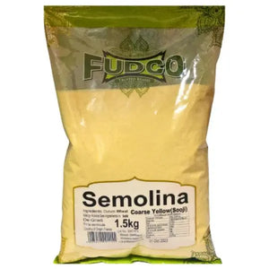 Fudco coarse yellow semolina 1.5kg wheat product pack