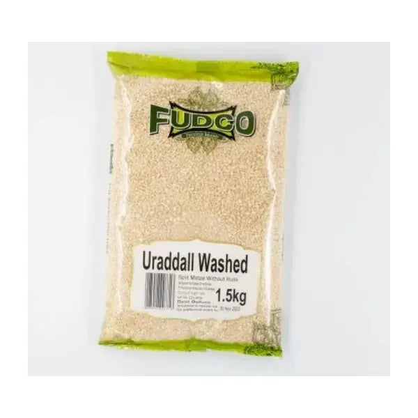 Fudco washed urad dal split black gram pouch, 1.5kg