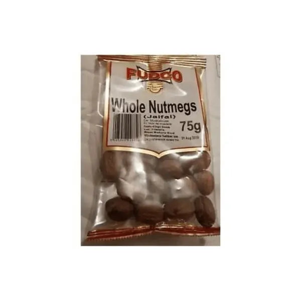 Fudco whole nutmeg Jaifal aromatic spice pouch, 75g