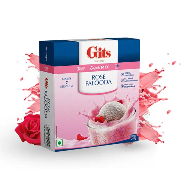 Gits rose falooda dessert mix 200g