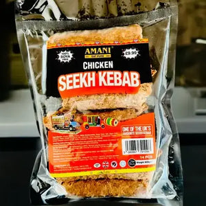 Amani Chicken Seekh Kebab Frozen (14 pcs) - 500g