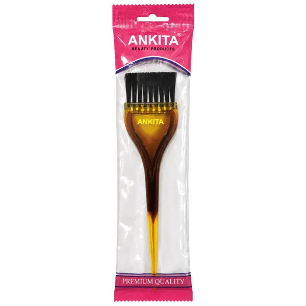 Brown hair dye applicator brush one piece in sealed pack