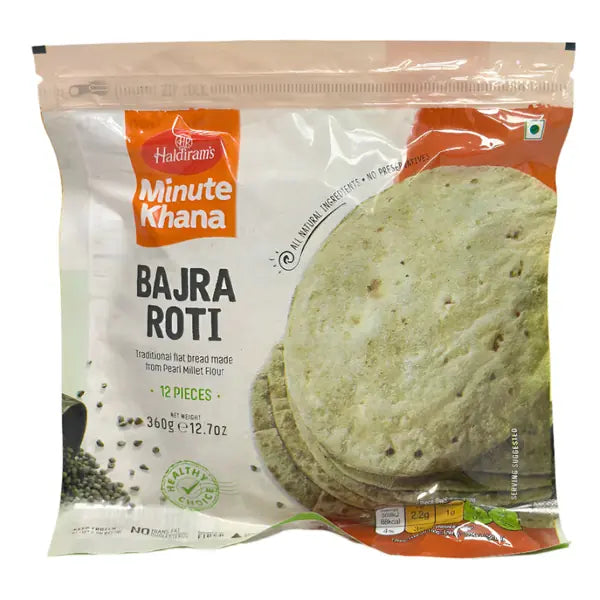 Haldiram bajra roti frozen pack 12 pieces 360g