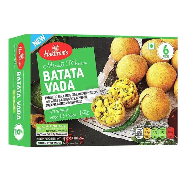 Haldiram batata vada frozen pack 6 pieces 300g