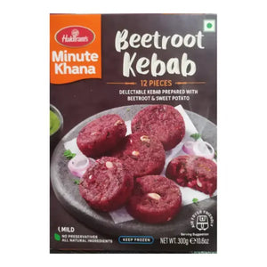 Haldiram Beetroot Kebab frozen 300g twelve-piece vegetarian snack box