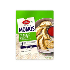 Haldiram's classic veggie momos frozen dumplings, 14 pieces, 350g pack