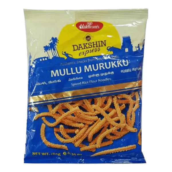 Haldiram mullu muruku crunchy South Indian snack, 180g pack