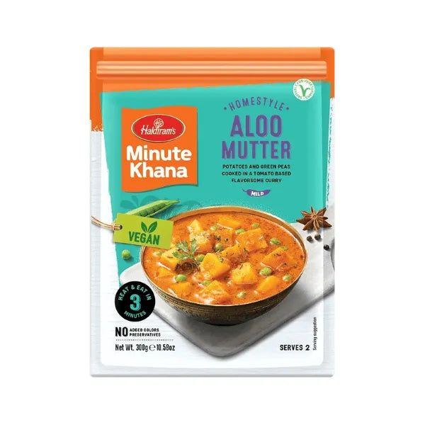 Haldiram mutter aloo ready to eat curry 300g