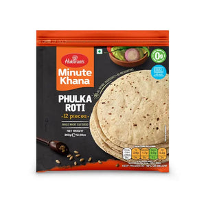 Haldiram frozen phulka roti, 12 pieces, 360g pack