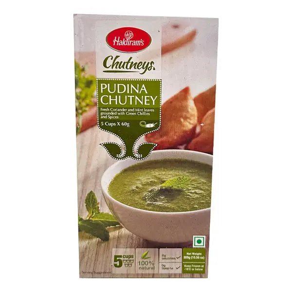 Haldiram frozen pudina chutney, 5 cups, 300g pack