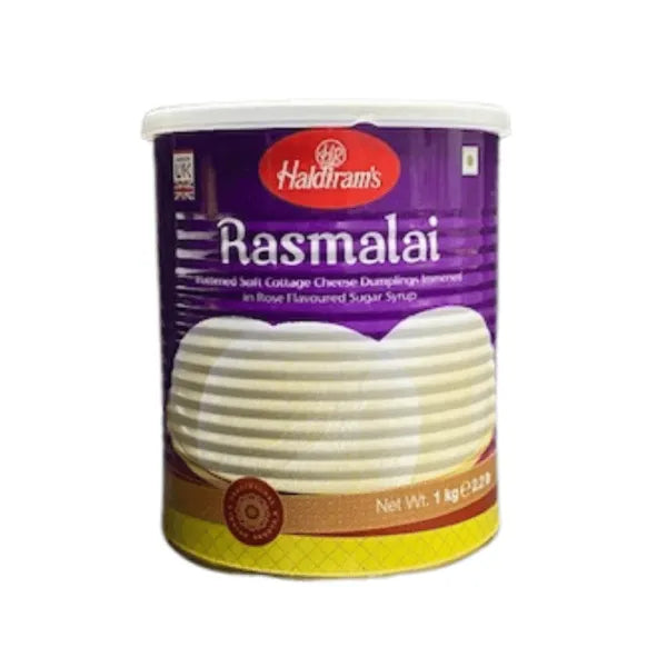 Haldiram Rasmalai Tin Dessert - 1kg
