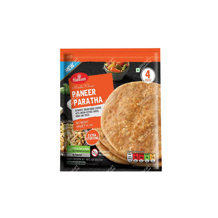 Haldirams Paneer Paratha frozen 4 pieces 400g pack