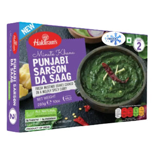 Haldiram's Punjabi sarson da saag frozen meal, 283g box
