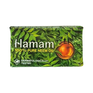 Hamam pure neem oil bathing soap, 100g bar
