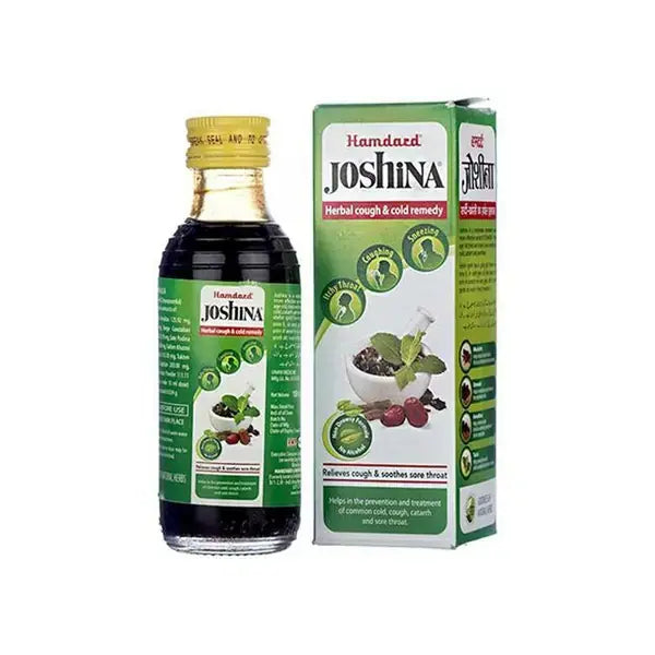 Hamdard Joshina herbal cough and cold syrup, 100ml pack