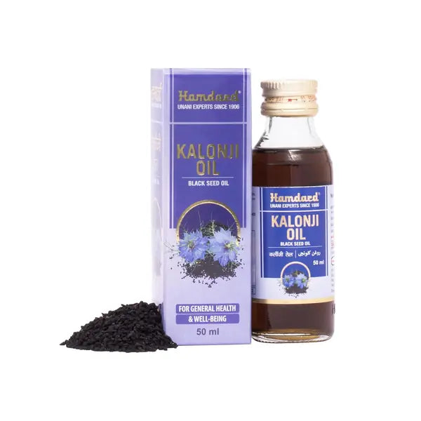 Hamdard Kalonji Black Seed Oil 50ml bottle and box